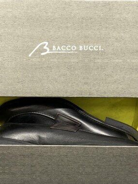 Bacco Buci made in Italy Black leather size 11 D/EE Dress shoes